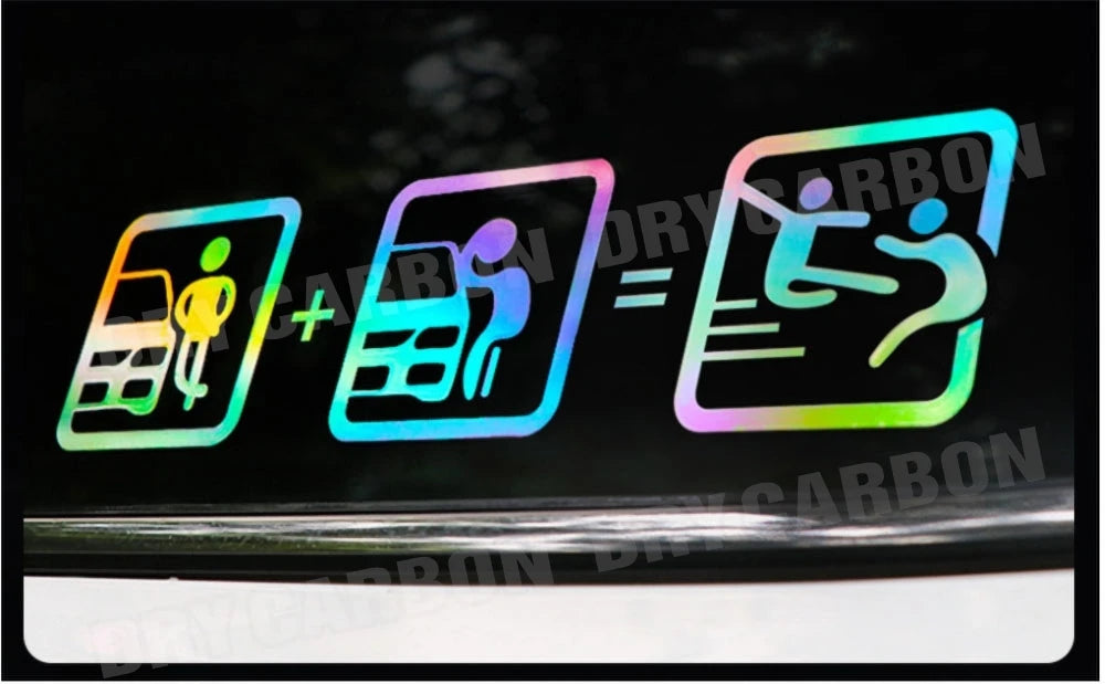 Creative Don't Touch My Car Car Sticker Decals - Funny Exterior Auto Decals for Universal Car Window Accessories