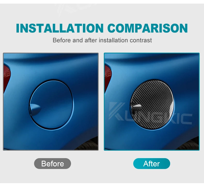 Real Hard Carbon Fiber Sticker For Abarth 595 595C 695 2012-2014 2015 2016 2017 2019 2019 2020 2021 2023 Car Fuel Tank Cap Cover