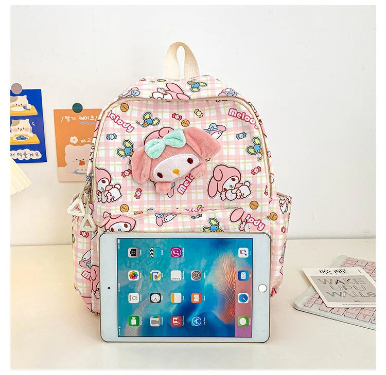 Sanrio Star Squad Backpack – Hello Kitty, Kuromi & Cinnamoroll Cutie Carry for Kids & College!