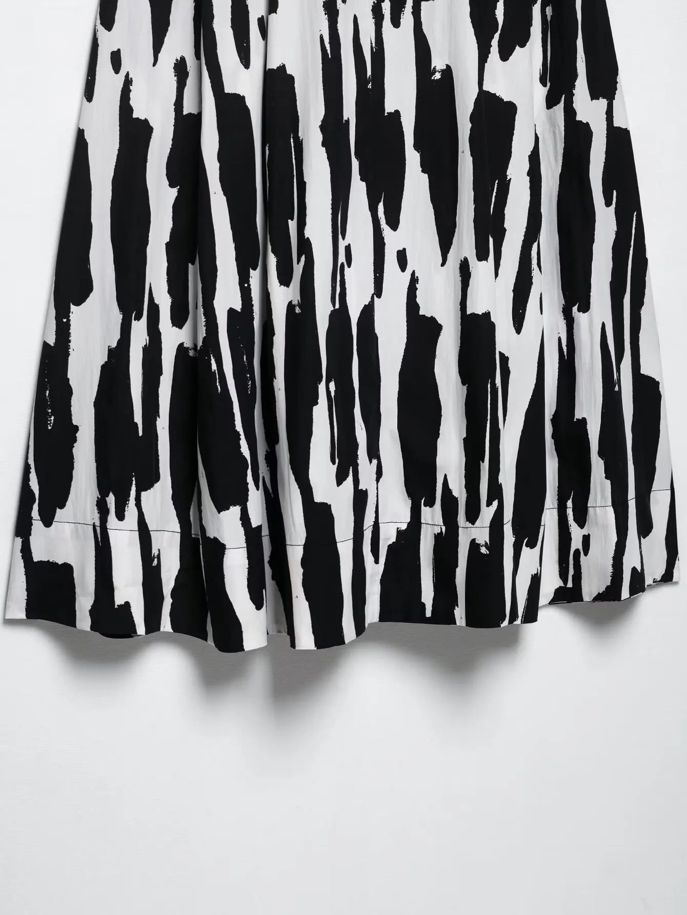 Elegant Women Holiday Graffditi Print Pleats Casual Slim Midi Skirt Faldas Mujer Female Summer Side Zipper  Skirts QUN9102