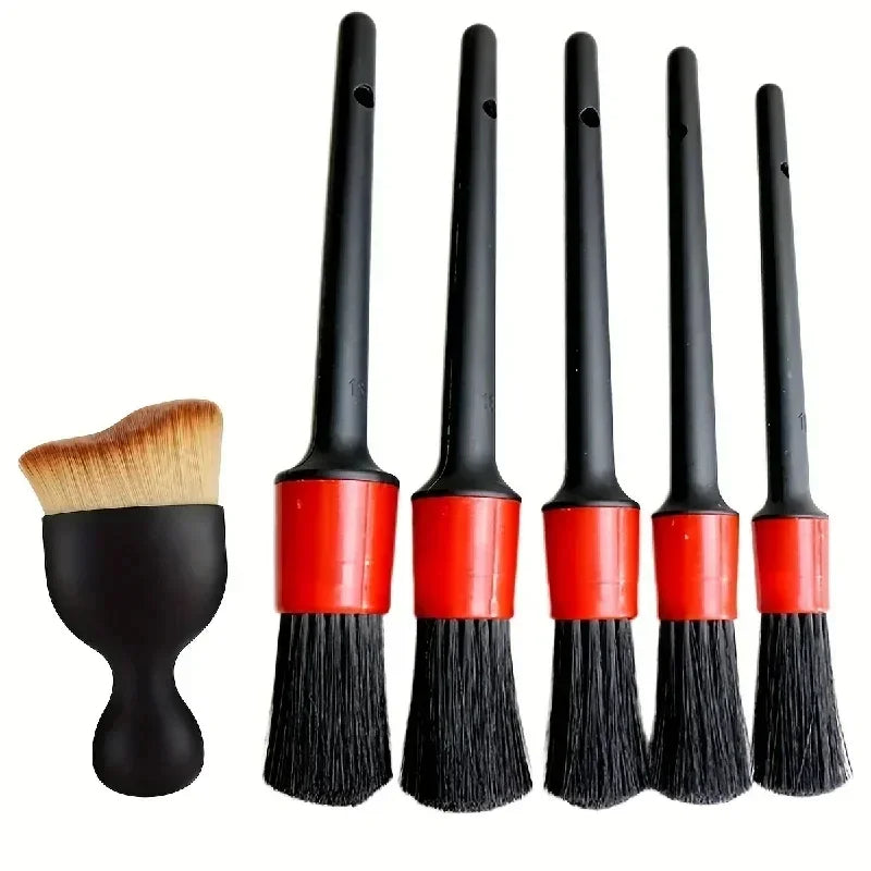 6-Piece Detailing Brush Set – Scrub, Shine & Drive Clean!