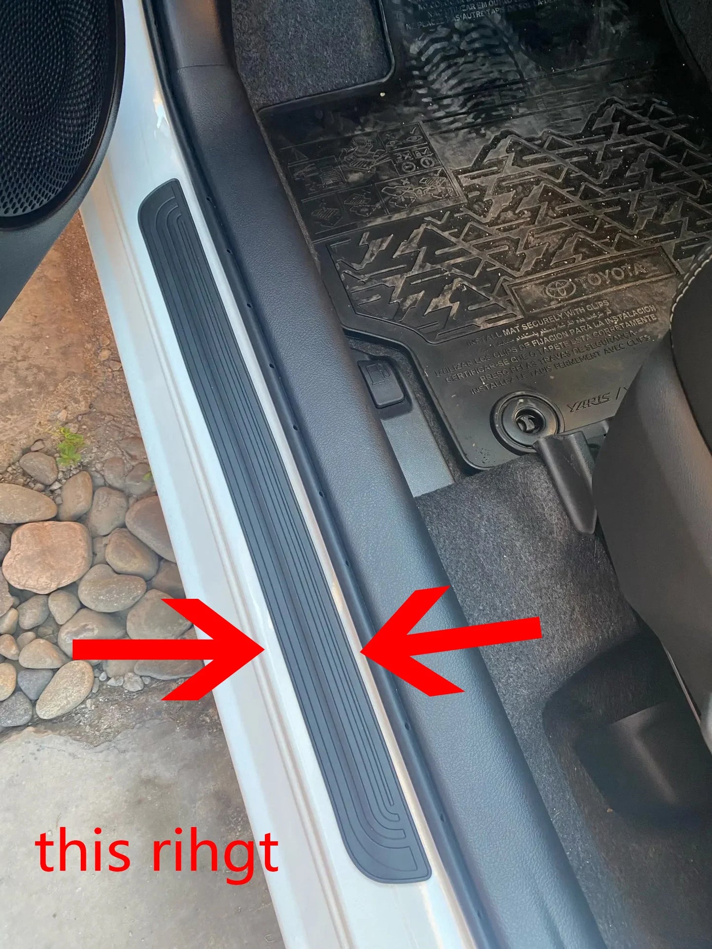 Rubber Guard Door Sill Scuff Covers – 4PCS Set
