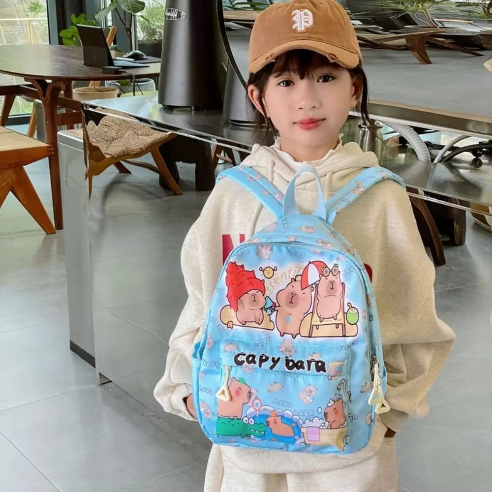 Capybara Breeze Backpack – Ultra-Light Cuteness for School & Play!