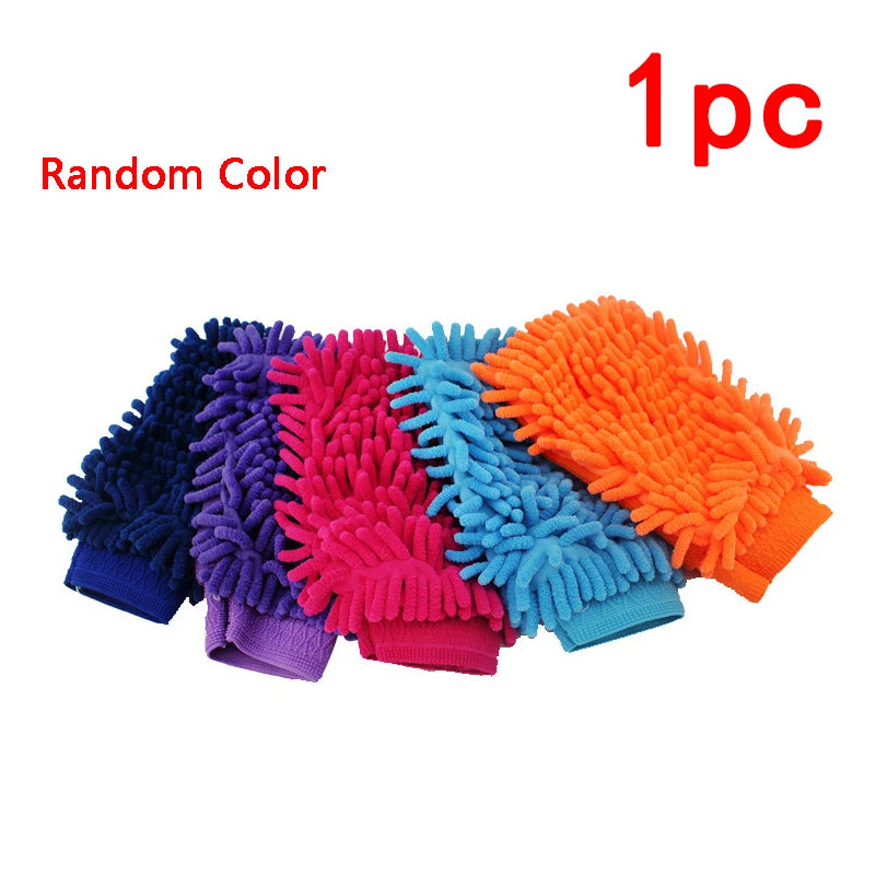 Waterproof Car Wash Microfiber Chenille Gloves Thick Car Cleaning Mitt Wax Detailing Brush Auto Care dusting gloves Glove
