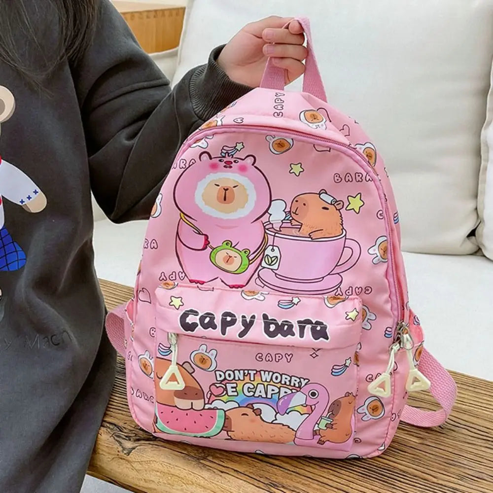 Capybara Breeze Backpack – Ultra-Light Cuteness for School & Play!