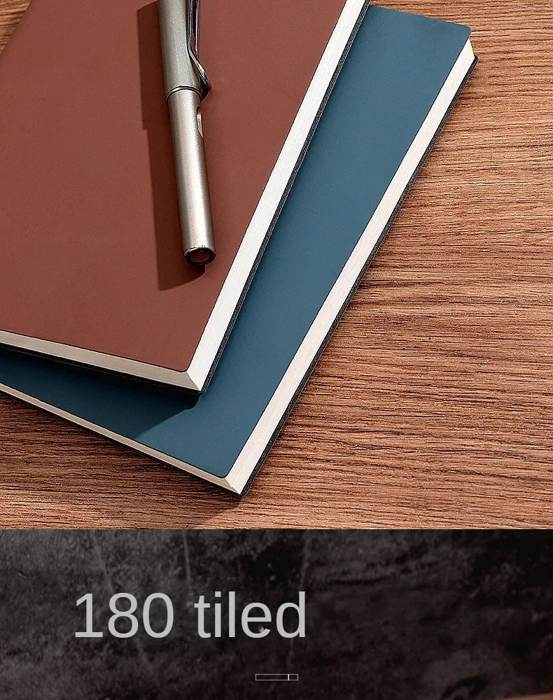 A5 Soft Leather Notebook with 120 Inner Pages, Waterproof Cover and Comfortable Touch