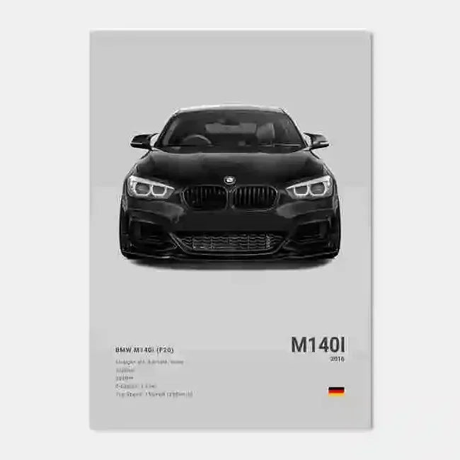 Car Luxury Sports Car Wall Art Poster Black And White Canvas Painting Wall Art Poster M5 M3 GTR M140 Living Room Home Decor Gift