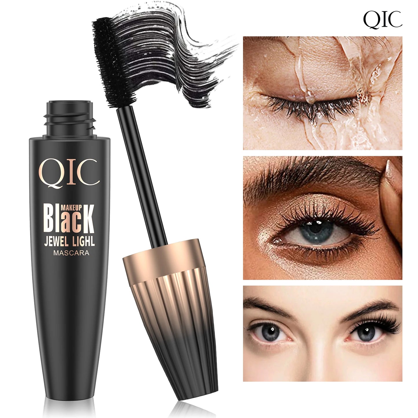 4d Waterproof Lash Mascara Encrypted Long-lasting Thick Curling Smudge-proof Large Eye Makeup Tools Durable Beauty Cosmetics