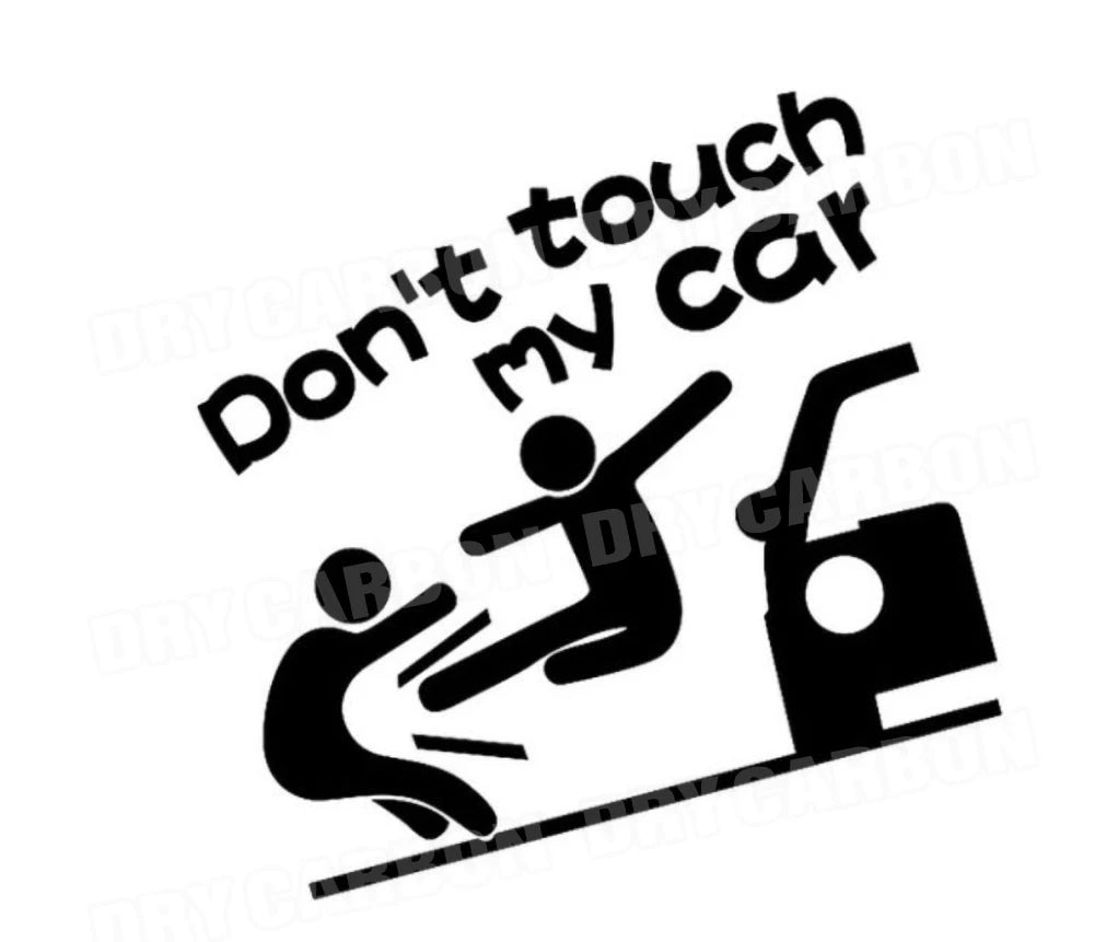 Creative Don't Touch My Car Car Sticker Decals - Funny Exterior Auto Decals for Universal Car Window Accessories