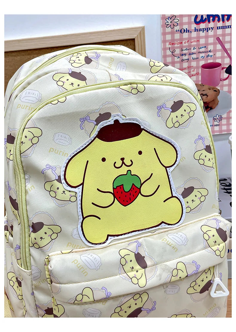Cinnamoroll PlushTech Backpack – Kawaii Sanrio Schoolbag with Laptop Compartment for Kids & Teens!