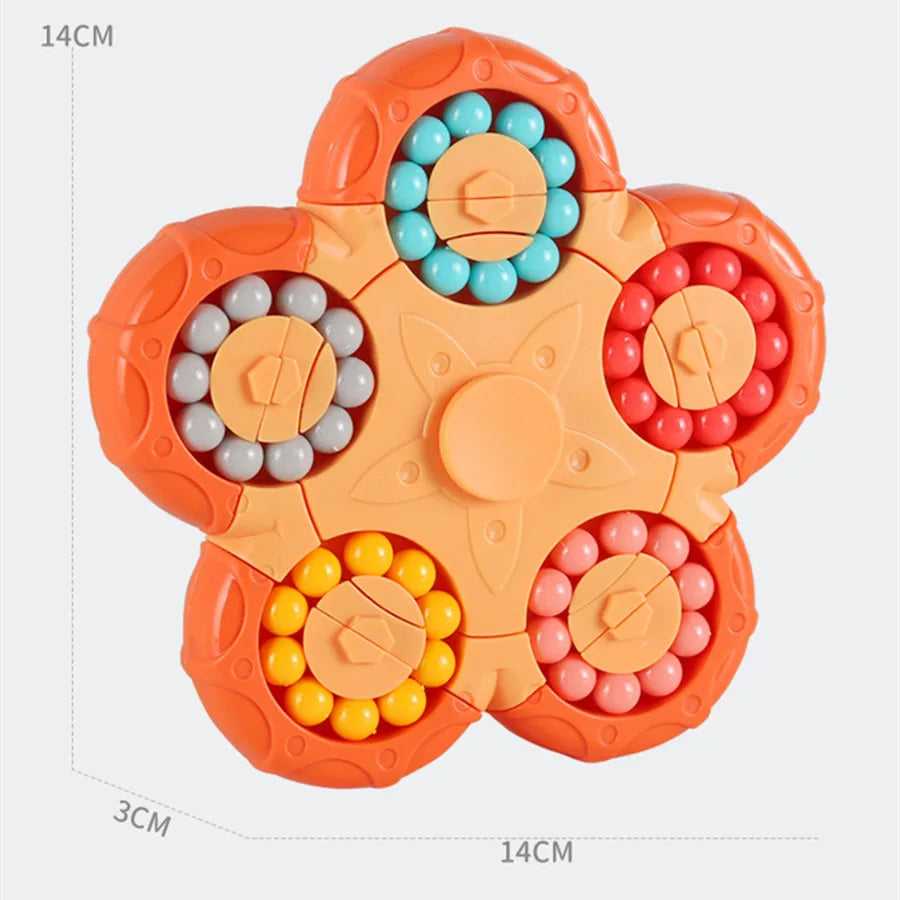 Magic Bean Cube Finger Gyro Rotating Antistress Relieve Anxiety Develop Intelligence Decompression Fidget Toy Adults Kids Gift