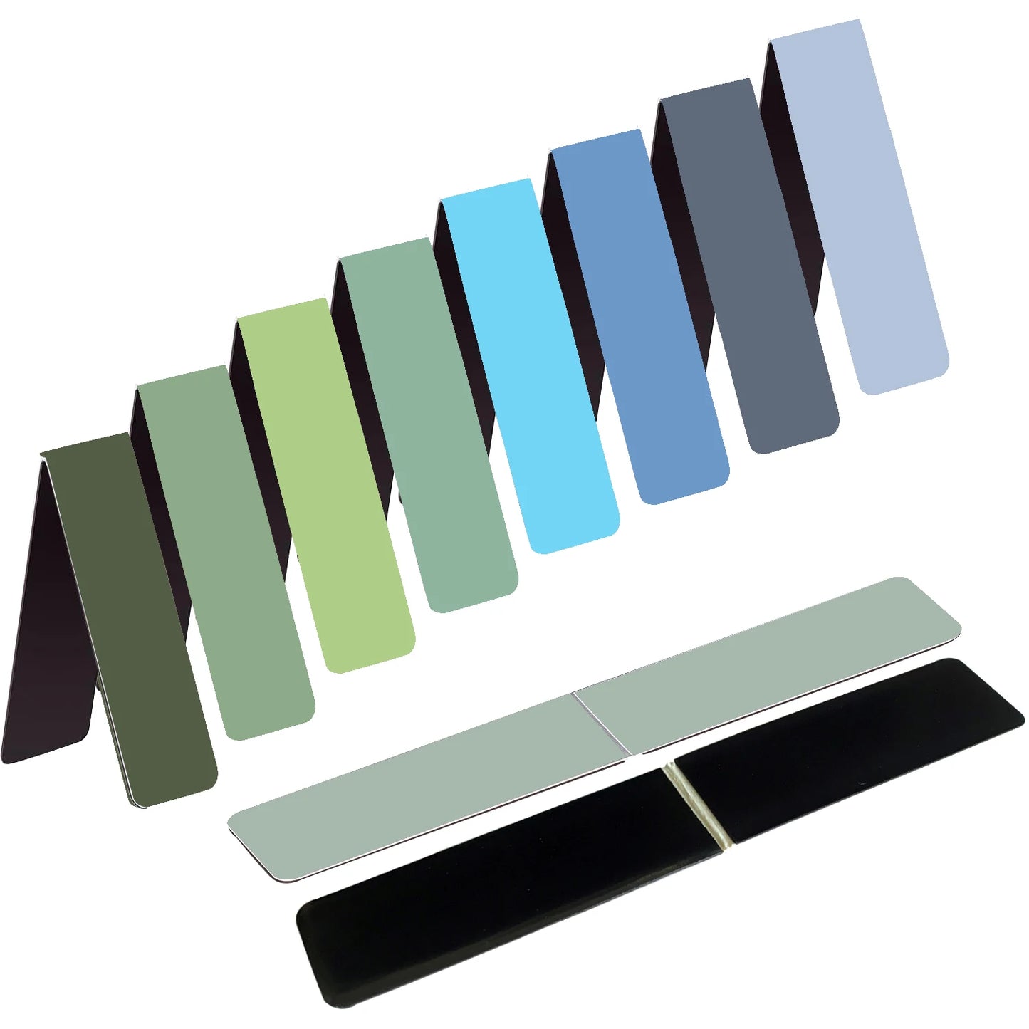 10-Color Magnetic Bookmarks – 10PCS Page Markers for Students, Teachers & Reading Fans at School, Home & Office