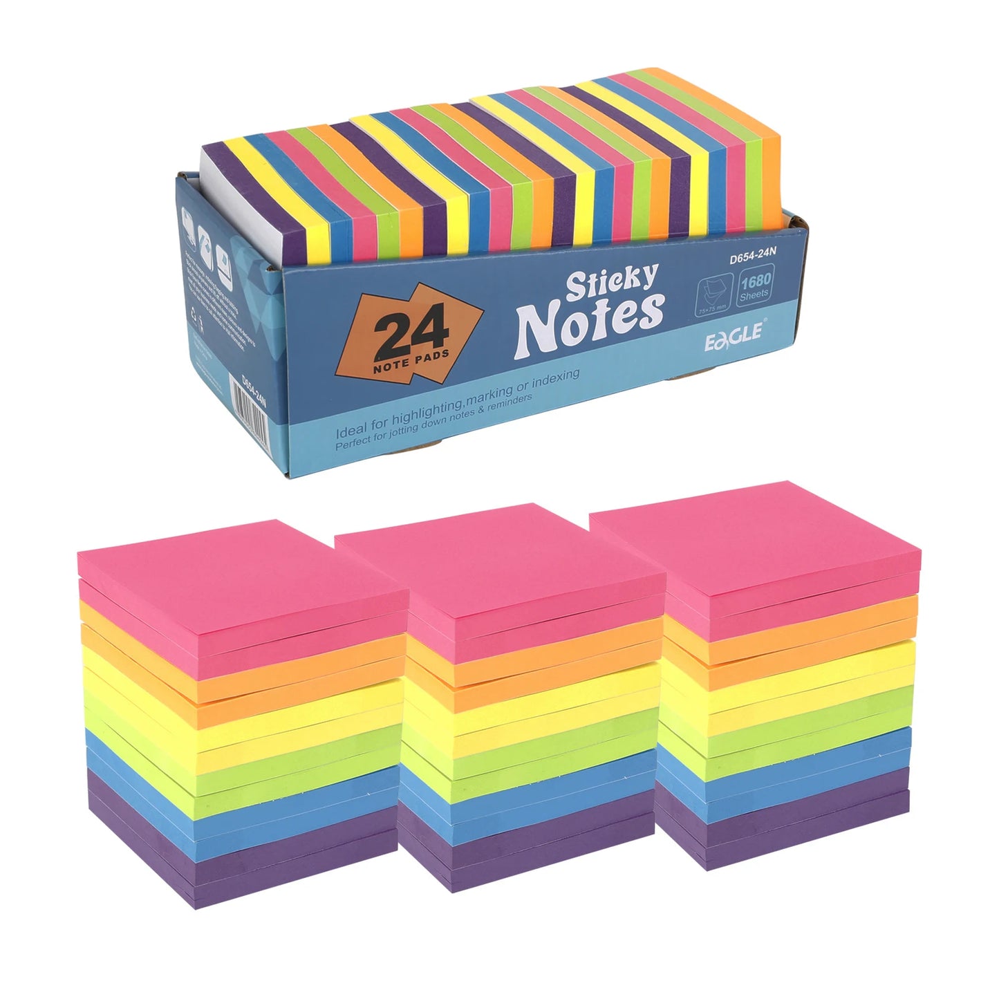 Eagle Sticky Notes – Fun Memo Pads for School, Office & Back-to-School Stationery Essentials