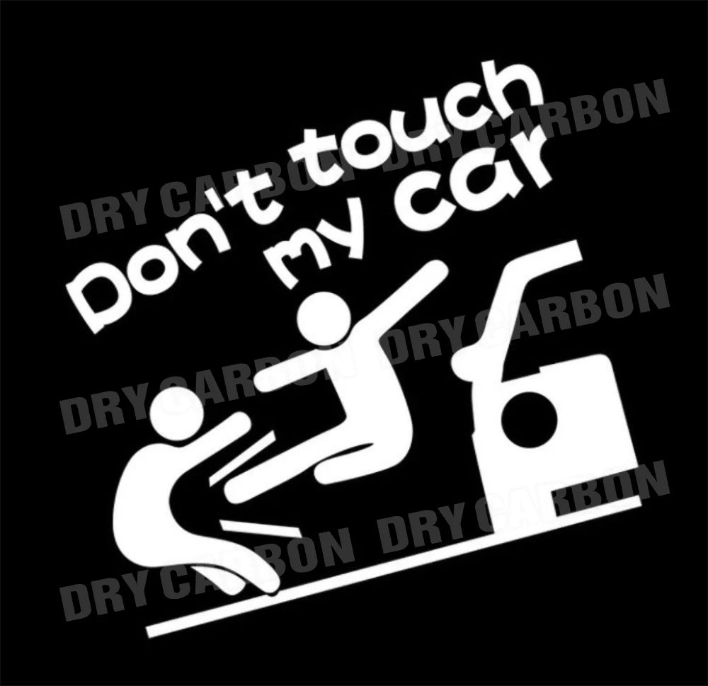 Creative Don't Touch My Car Car Sticker Decals - Funny Exterior Auto Decals for Universal Car Window Accessories