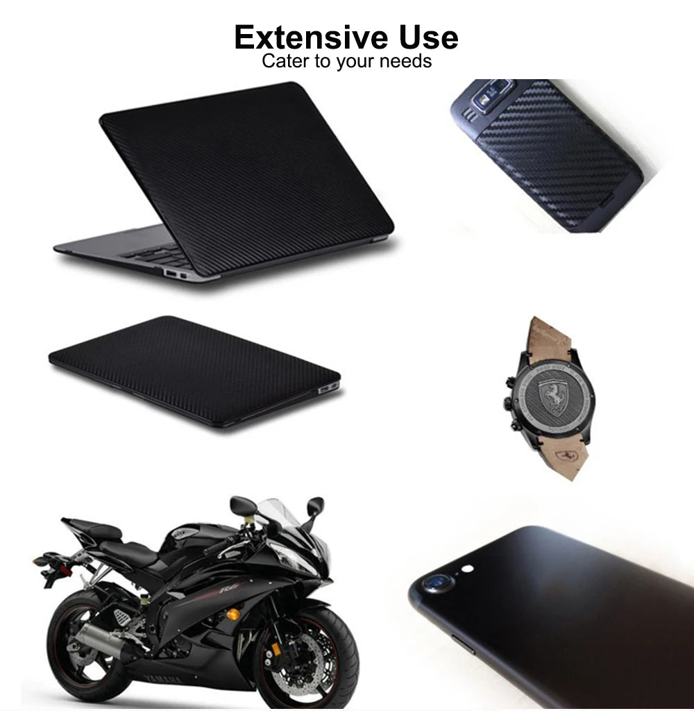 30*127cm Car Stickers and Decals 3D Carbon Fiber Vinyl Wrap Sheet Roll Protective Custom Film Auto Styling Exterior Accessories