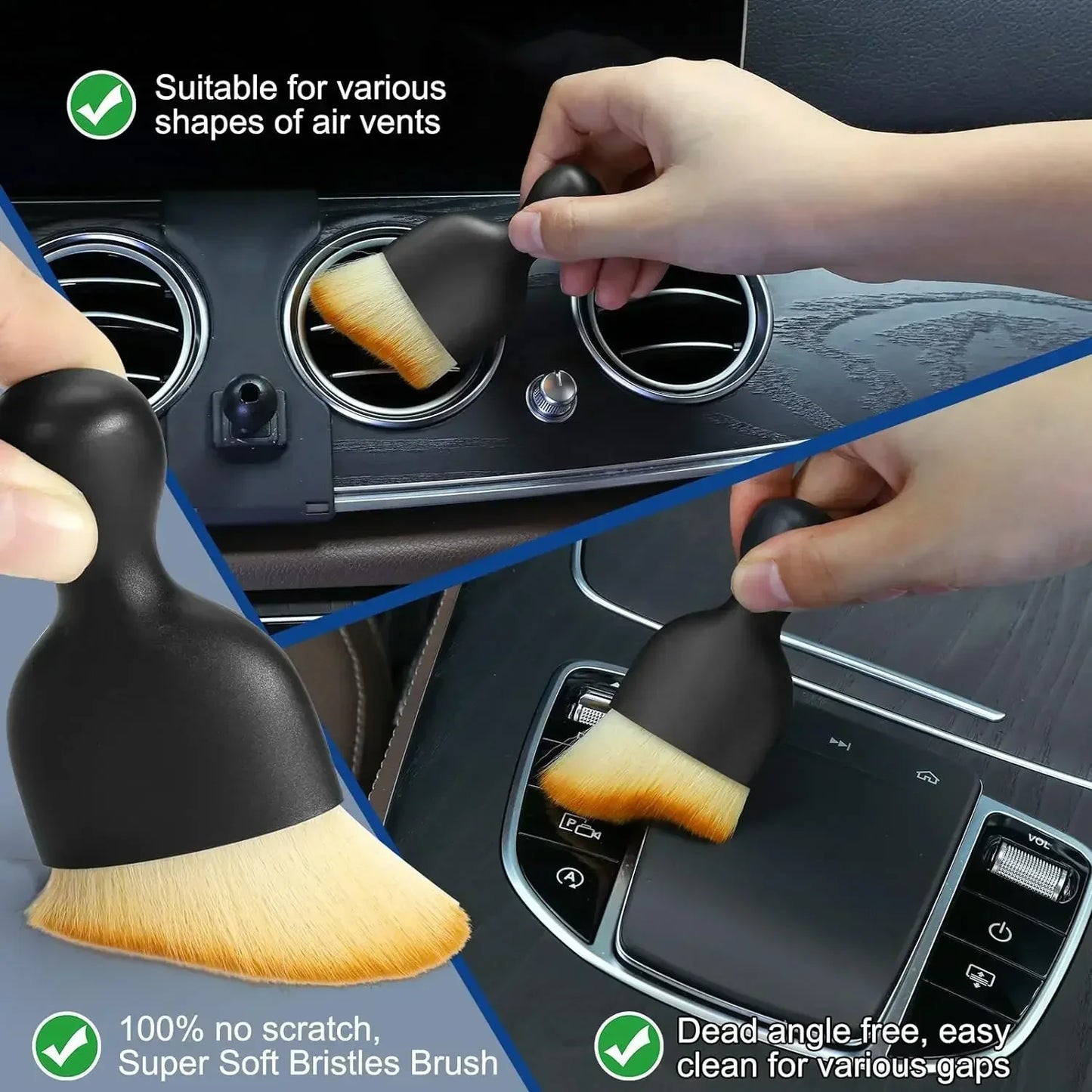 6-Piece Detailing Brush Set – Scrub, Shine & Drive Clean!