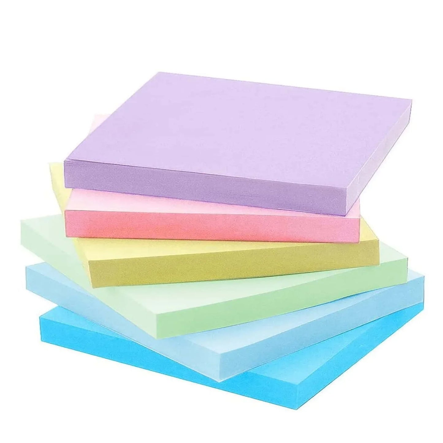 Kawaii Sticky Notes Set – 6 Colors, 300 Sheets 3" Memo Pads for School, Office & Creative Stationery Lovers