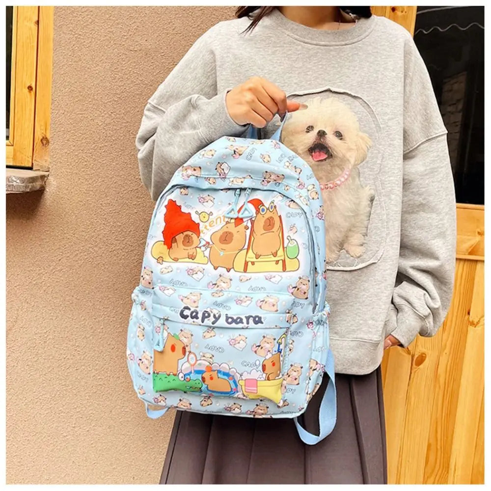Capybara Breeze Backpack – Ultra-Light Cuteness for School & Play!