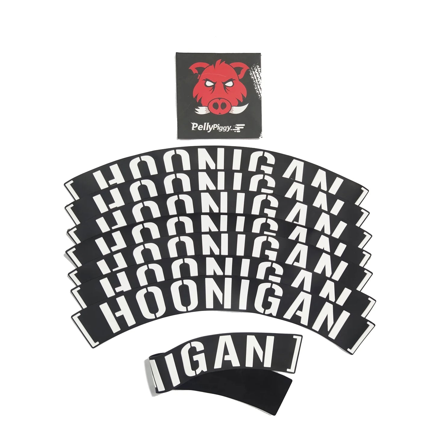 8pcs Car Tire Decals Car Tuning Universal 3D Permanent PVC Conjoined Letter Decals kit