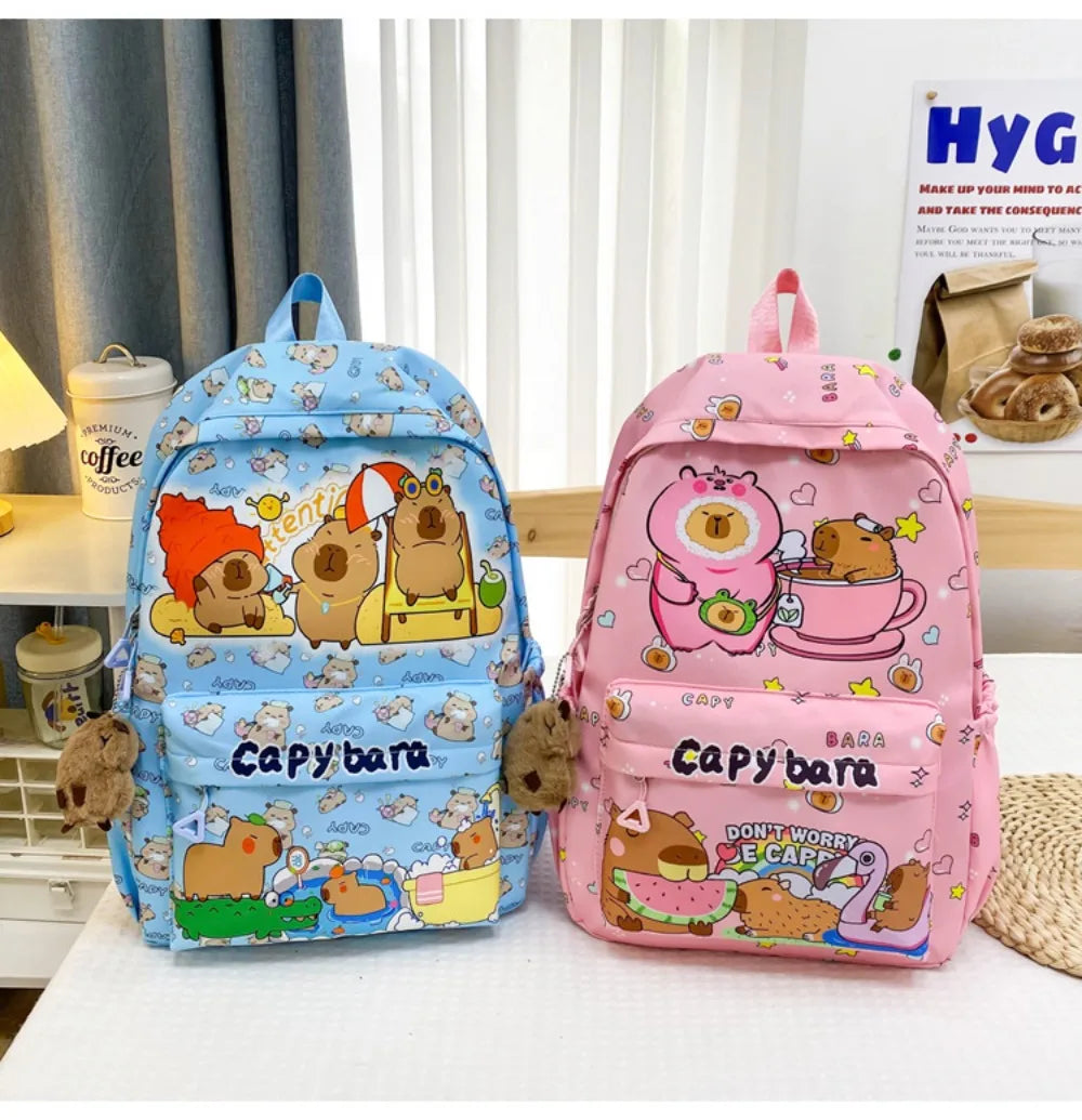 Capybara Breeze Backpack – Ultra-Light Cuteness for School & Play!