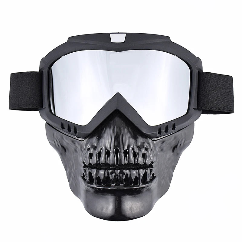 Balaclava Motorcycle Biker Skull Mask Cosplay Breathable Face Shield Military Tactics Mask Riding Motocross Helmet Face Mask Ski