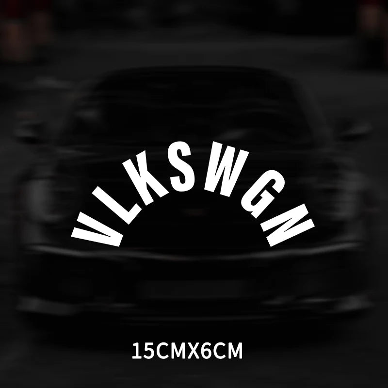 VLKSWGN Car Rear Wiper Window Auto Stickers for Volkswagen Polo Golf Passat Tiguan Beetle Caddy Skoda Octavia Seat Leon Altea