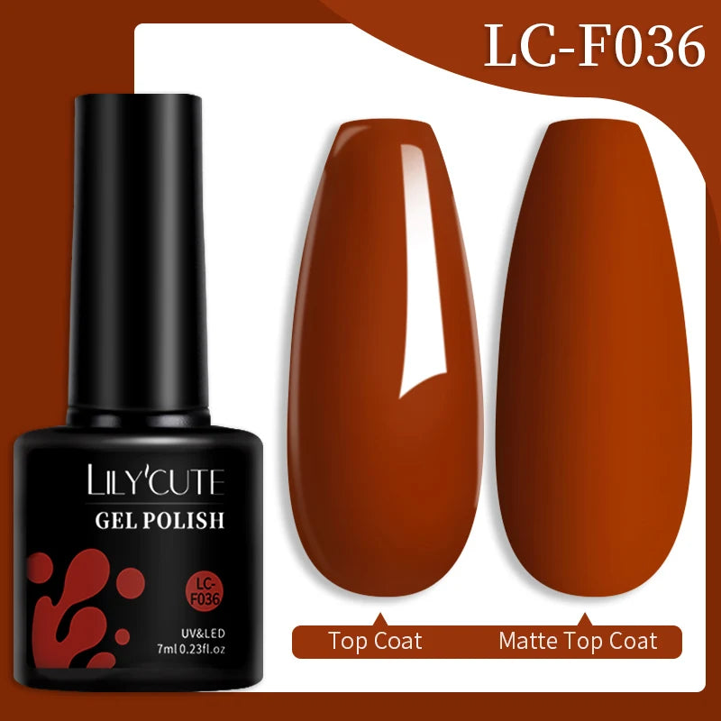 LILYCUTE Color Explosion – 184 Shades of Long-Lasting Gel Polish with Red Glitter Magic