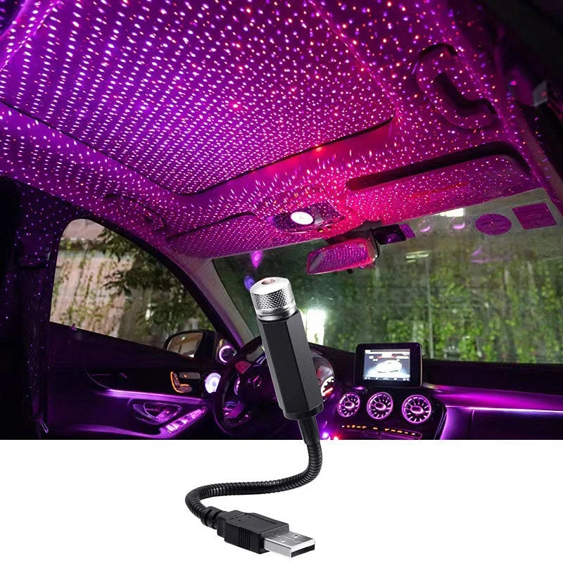 Mini LED Galaxy Projector – USB Star Light for Car & Room Ceiling