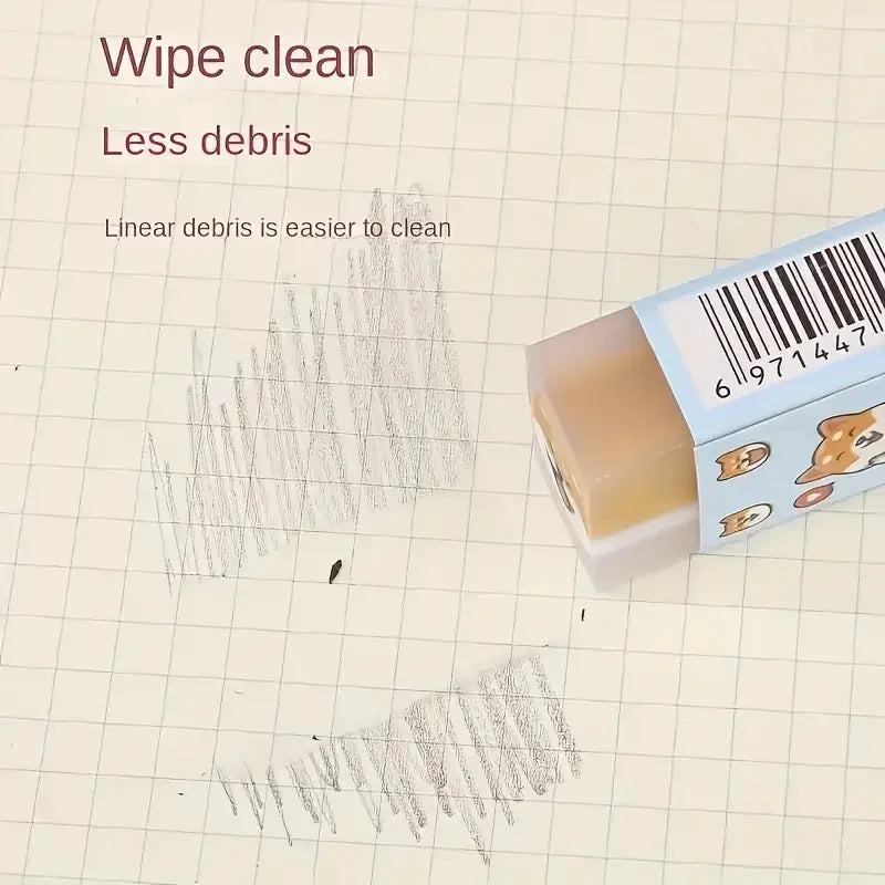 3pcs/6pcs Cute Animal Jelly Erasers – Sweet-Scented Cartoon Rubber for Kids & Students, Fun Gift & School Supplies