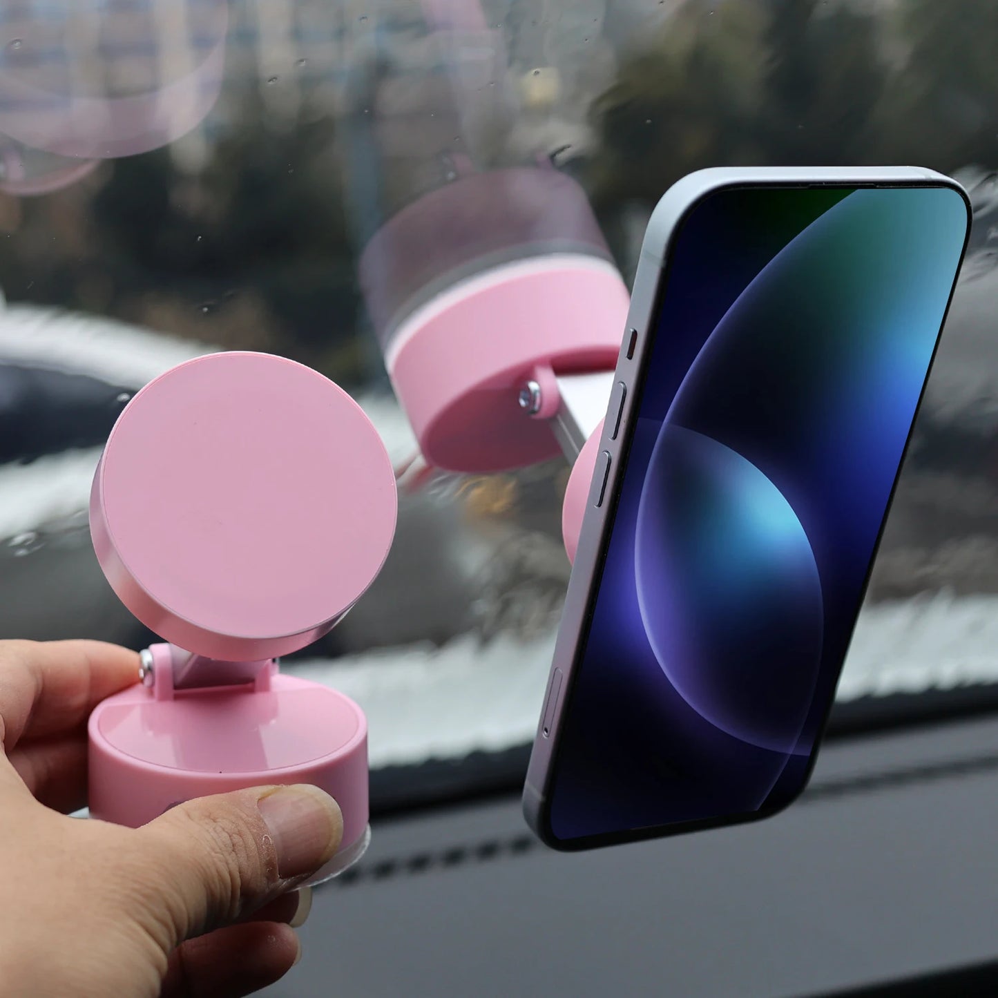Stick Anywhere Vacuum Suction Phone Holder