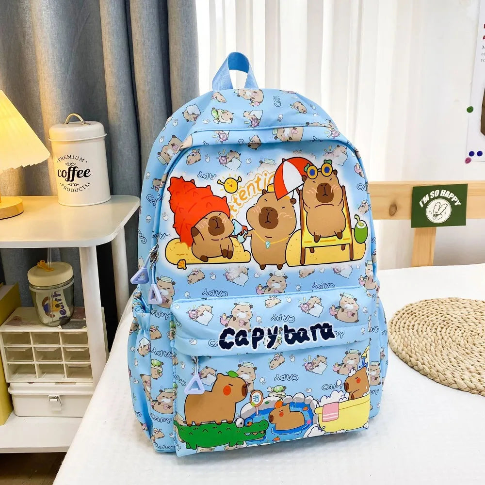 Capybara Breeze Backpack – Ultra-Light Cuteness for School & Play!
