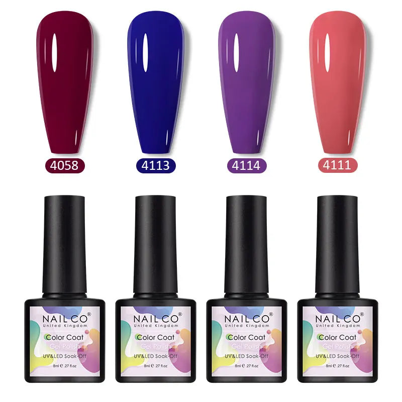 NAILCO Nail Art Dream Set – 6pcs Gel Lacquer for Bold, Glossy Looks