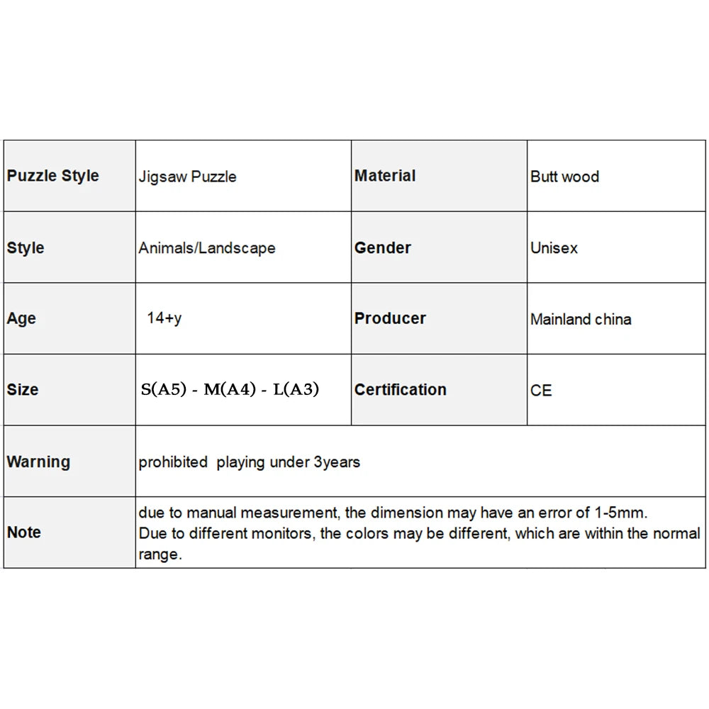 Wooden Puzzles for Adults - Embossed Owl Wooden Jigsaw Puzzle: Unique Shape, Premium Craftsmanship | Ideal Family Gift & Wall Ar