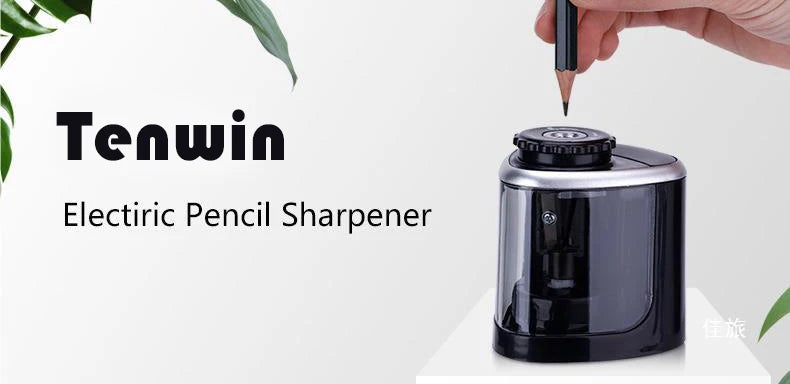 enwin Semi-Automatic Pencil Sharpener – Battery-Powered Roller Planer for Students & Creative School Stationery Fans!
