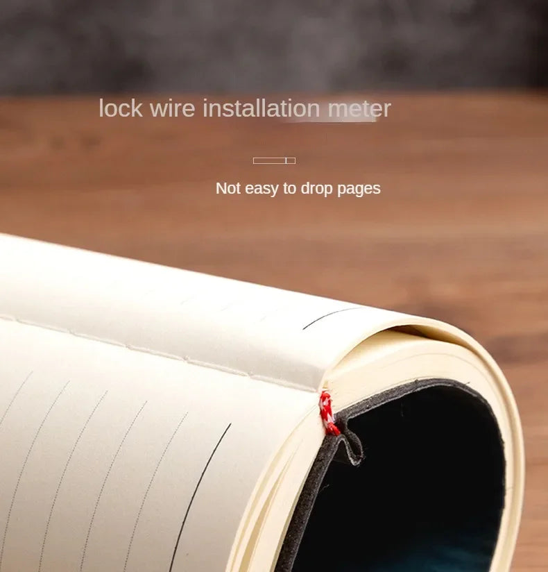 A5 Soft Leather Notebook with 120 Inner Pages, Waterproof Cover and Comfortable Touch