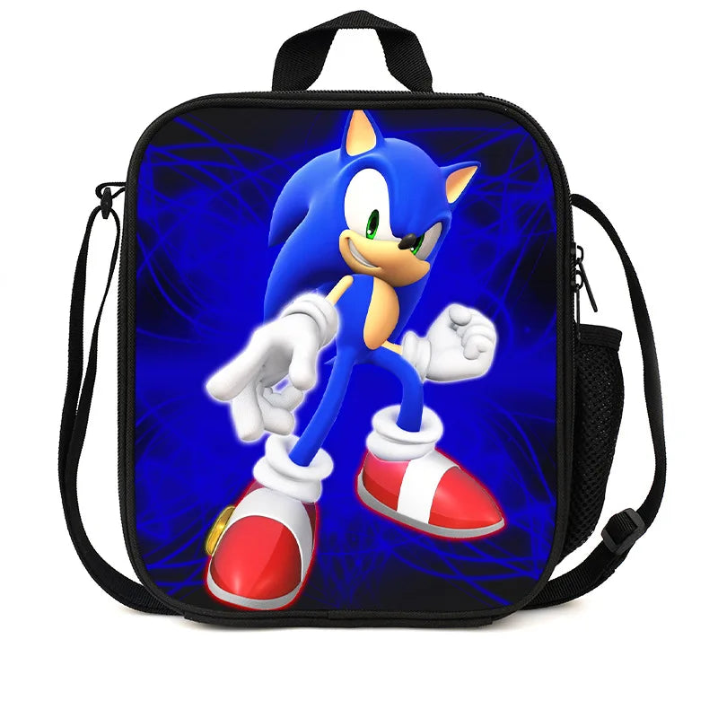Sonic Speedster School Backpack – Anime Cartoon Schoolbag for Boys & Girls in Primary & Middle School