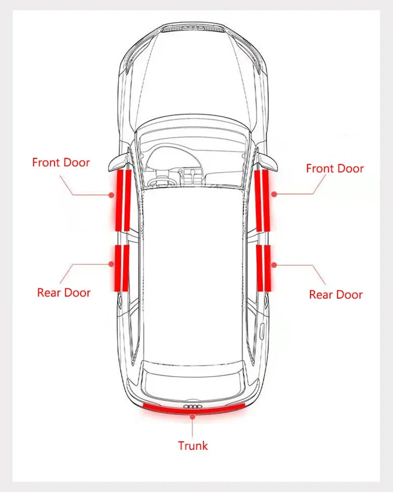 Car Door Sill Anti-scratch Stickers Carbon Microfiber Sticker For Ford Edge Explorer Transit Ranger Kuga MK2 MK7 Fusion Ecosport