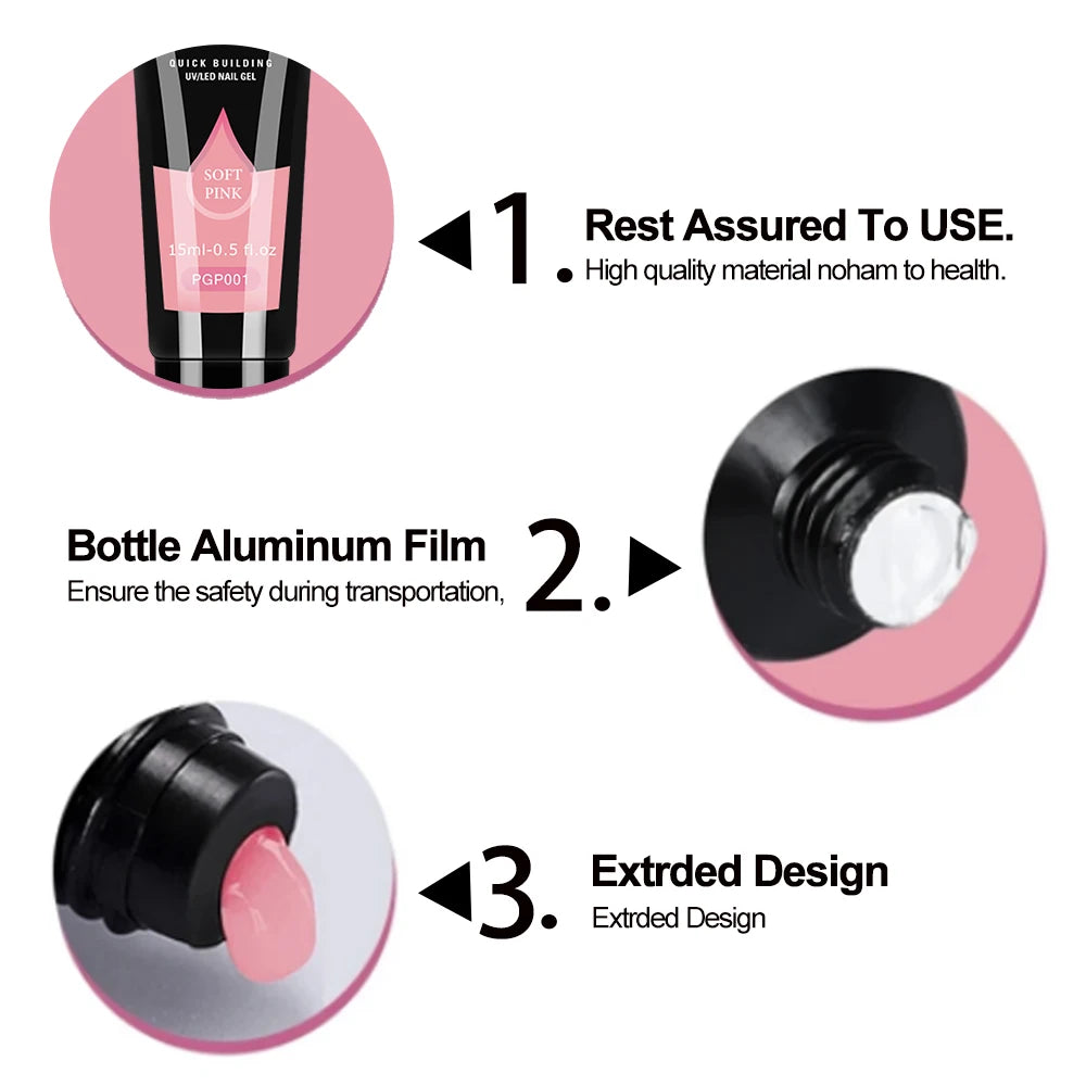 LIMEGIRL Gel Nail Kit – UV Lamp, Electric Drill & Full Tool Set for Salon-Quality Nails