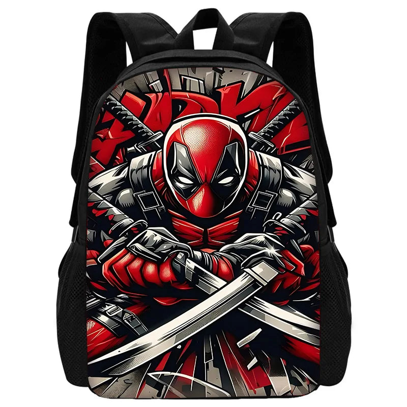 Deadpool Hero Pack – Bold Cartoon Backpack Set for Kids Who Love Action!