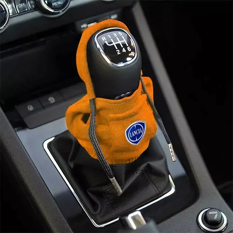 Gearshift Hoodie Car Gear Shift Knob Cover Sweatshirt Change Lever Cover For Lancia Delta Flavia Phedra Thema Thesis Voyager