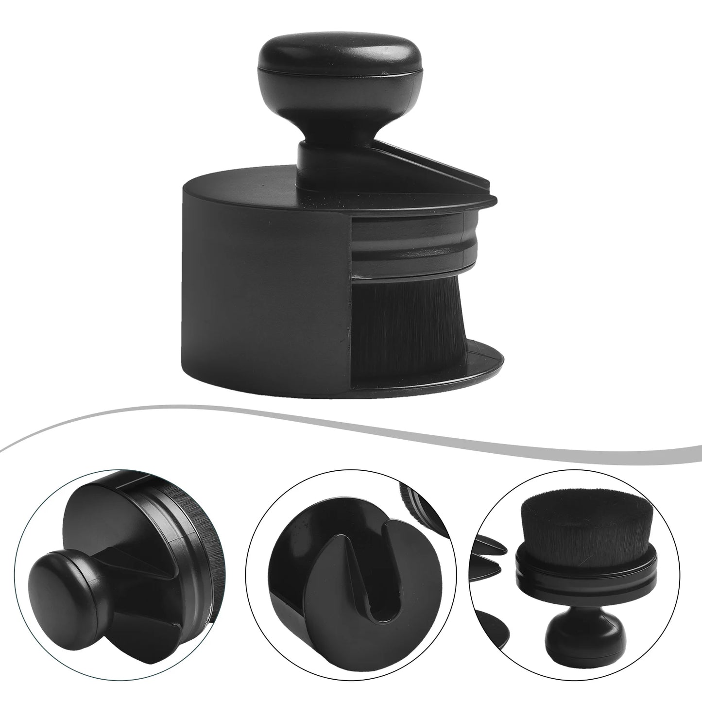 Car Tire Shine Applicator Tire Shine Brush With Stand For Auto Detailing Cleaner Car Wash Brush Wheel Tire Brush 1pcs