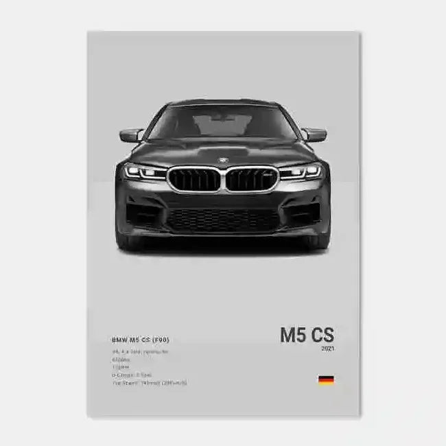 Car Luxury Sports Car Wall Art Poster Black And White Canvas Painting Wall Art Poster M5 M3 GTR M140 Living Room Home Decor Gift