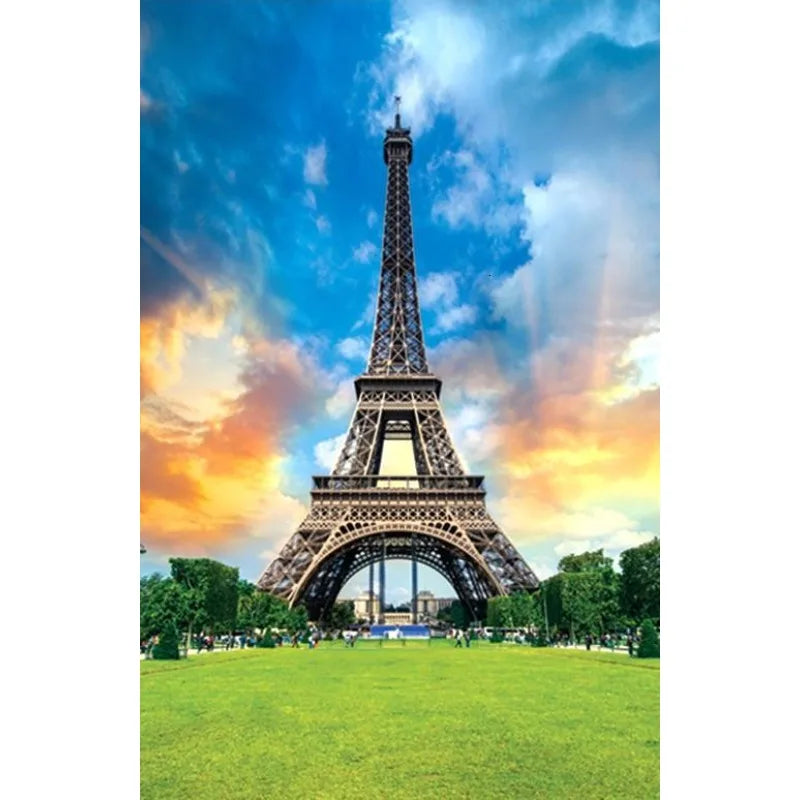 75*50cm Paper Jigsaw Puzzle 1000PCS Eiffel Tower Architecture Adult Stress Relief Children Educational Entertainment Christmas