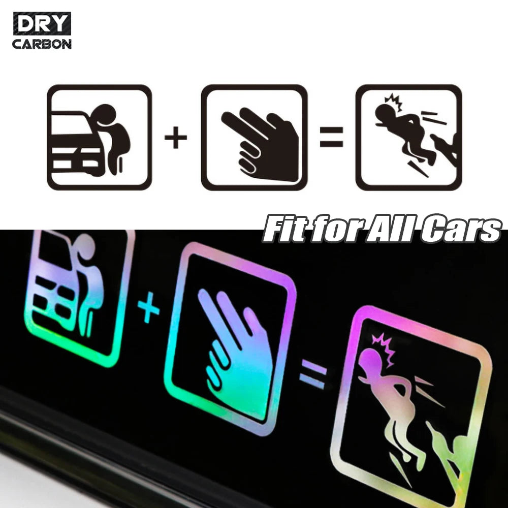 Creative Don't Touch My Car Car Sticker Decals - Funny Exterior Auto Decals for Universal Car Window Accessories