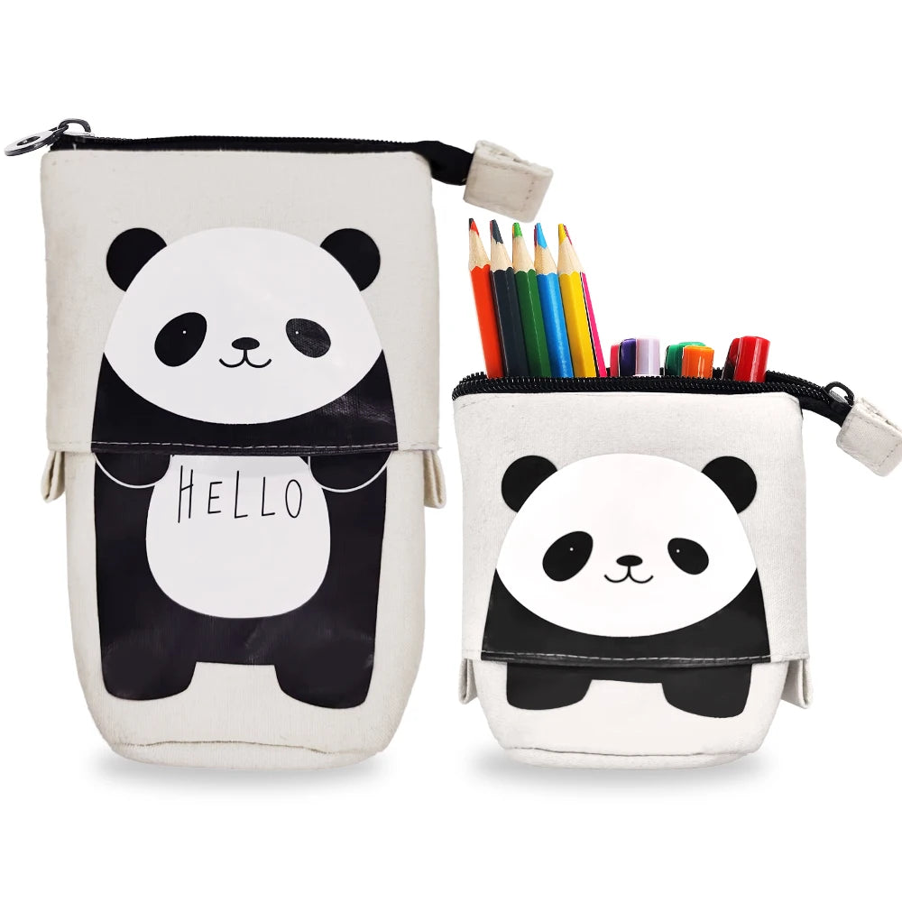 Kawaii Telescopic Standing Pencil Case – Spacious Pop-Up Pen Holder & Portable Pouch for School, Study & Desk Setup