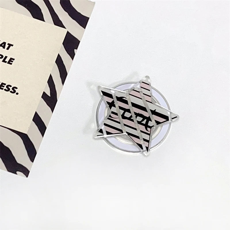 INS Korean Cute Cartoon Bow Star For Magsafe Magnetic Phone Griptok Phone Holder Stand Universal Phone Ring Grip Tok For iPhone