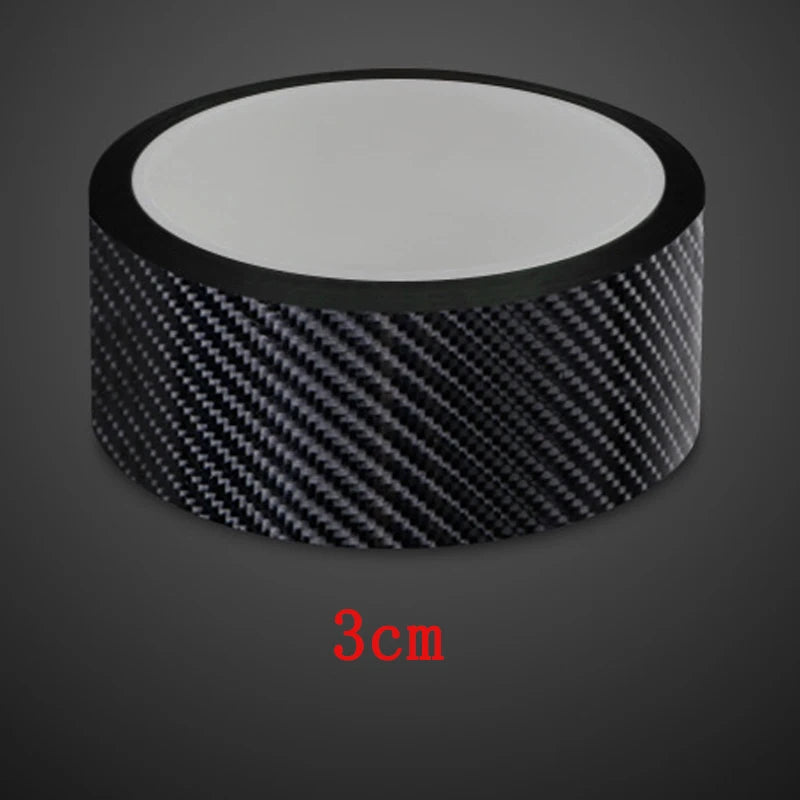 3/5/10M Carbon Fiber Car Stickers Auto Door Threshold Trunk Protective Strip Anti Scratch Tape Waterproof Decal Auto Accessories