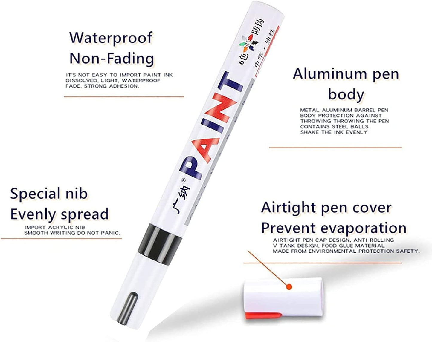 Oily Paint Tire Pen – Mark, Touch Up & Make It Stick!
