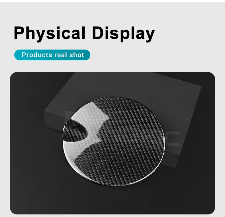 Real Hard Carbon Fiber Sticker For Abarth 595 595C 695 2012-2014 2015 2016 2017 2019 2019 2020 2021 2023 Car Fuel Tank Cap Cover