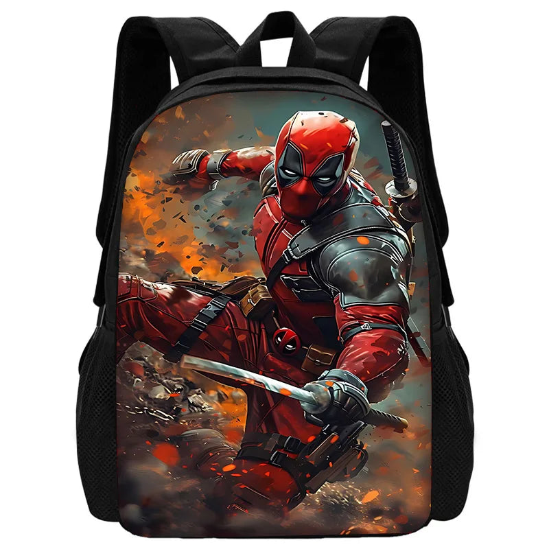 Deadpool Hero Pack – Bold Cartoon Backpack Set for Kids Who Love Action!